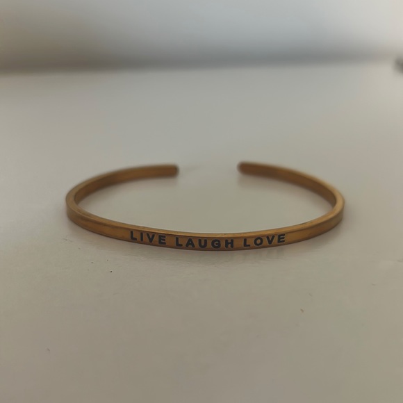 Jewelry - Live Laugh Love Gold Band Bracelet